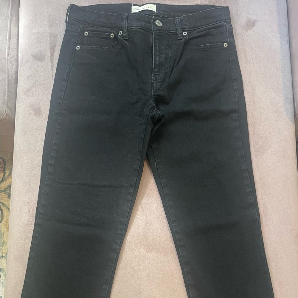 Gap slim crop (black denim)
